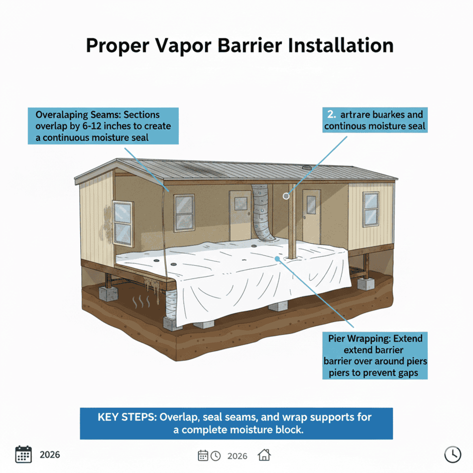 Vapor barrier installation