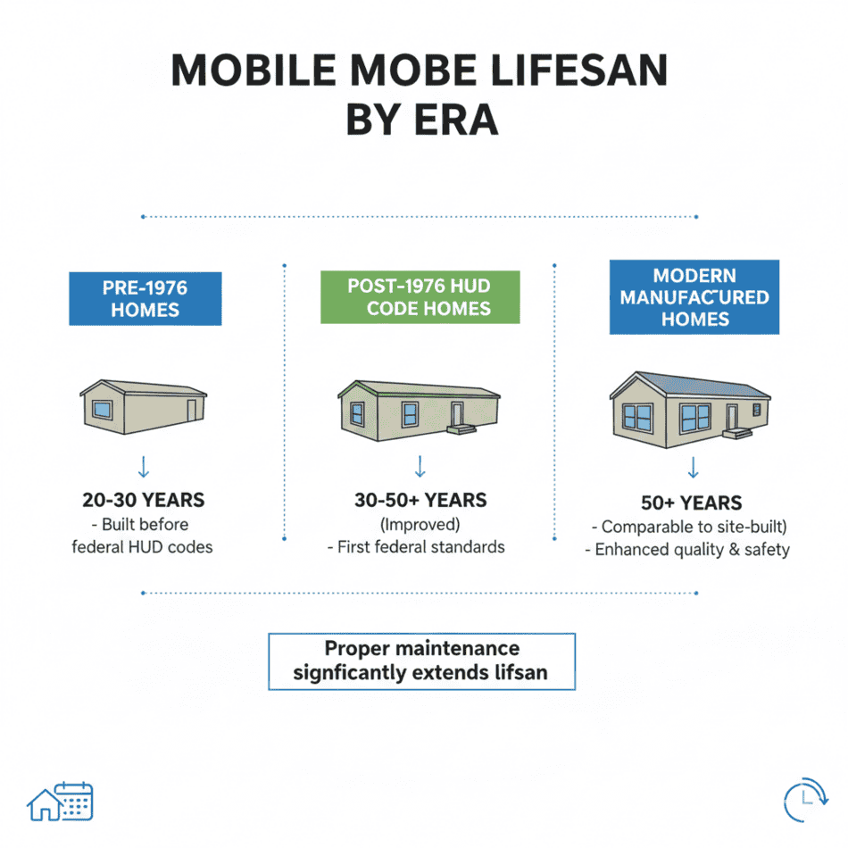 “Mobile Home Lifespan by Era”