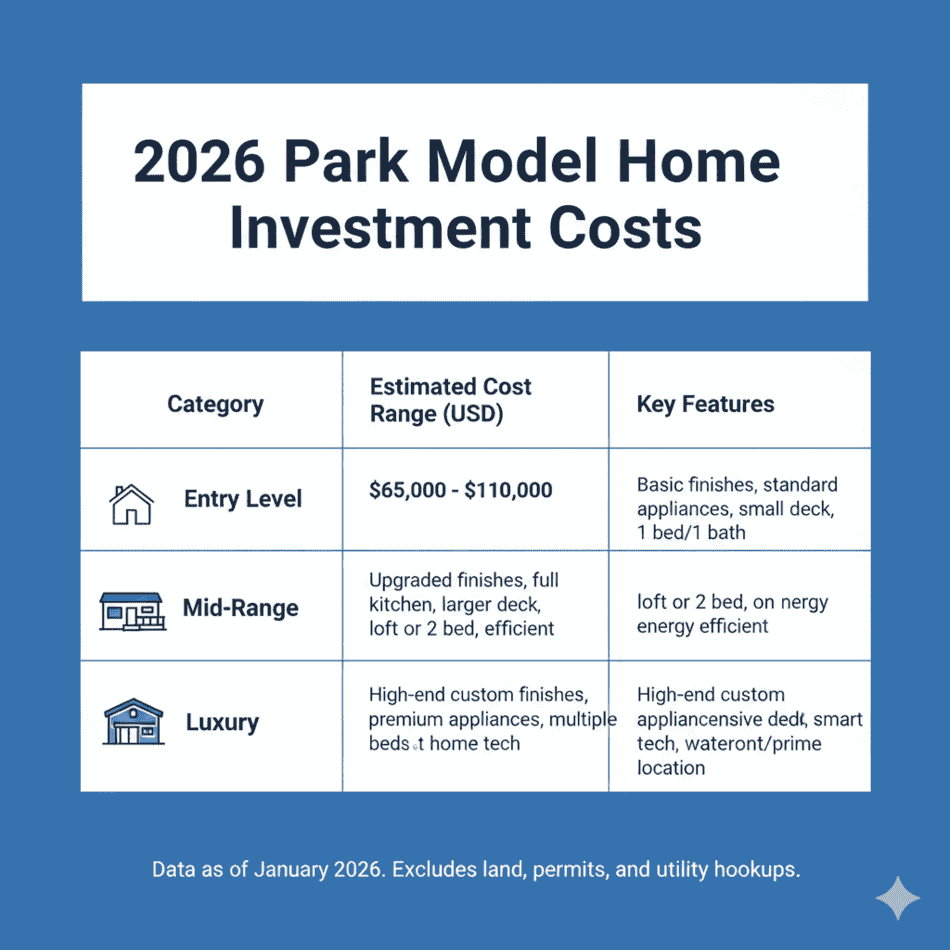 2026 Park Model home cost breakdown for investors.