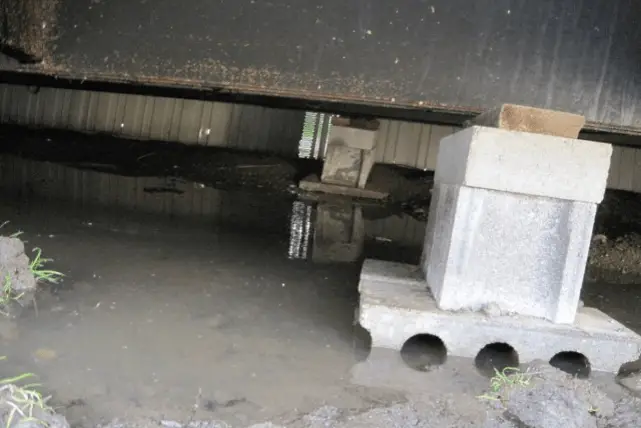 Standing Water Underneath Manufactured Home