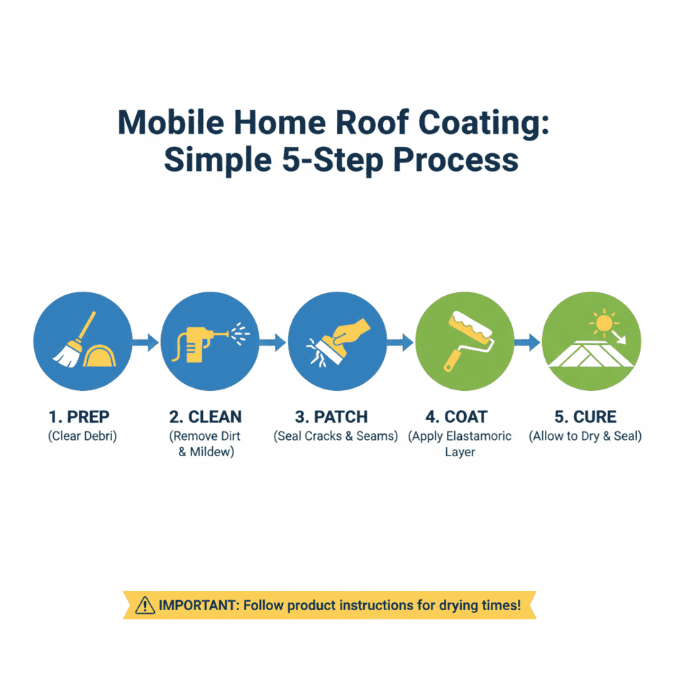 Roof Coating Step-by-Step