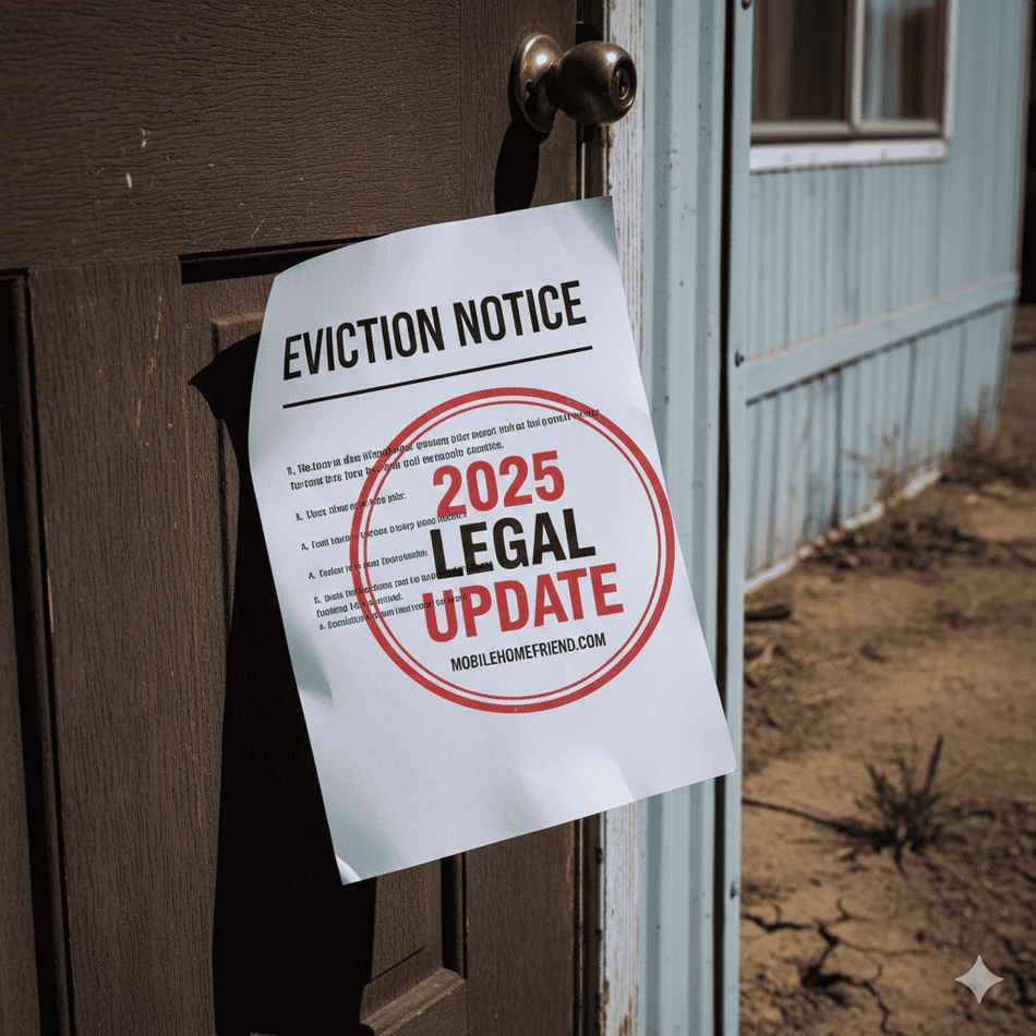 Mobile Home Eviction Notice 2025