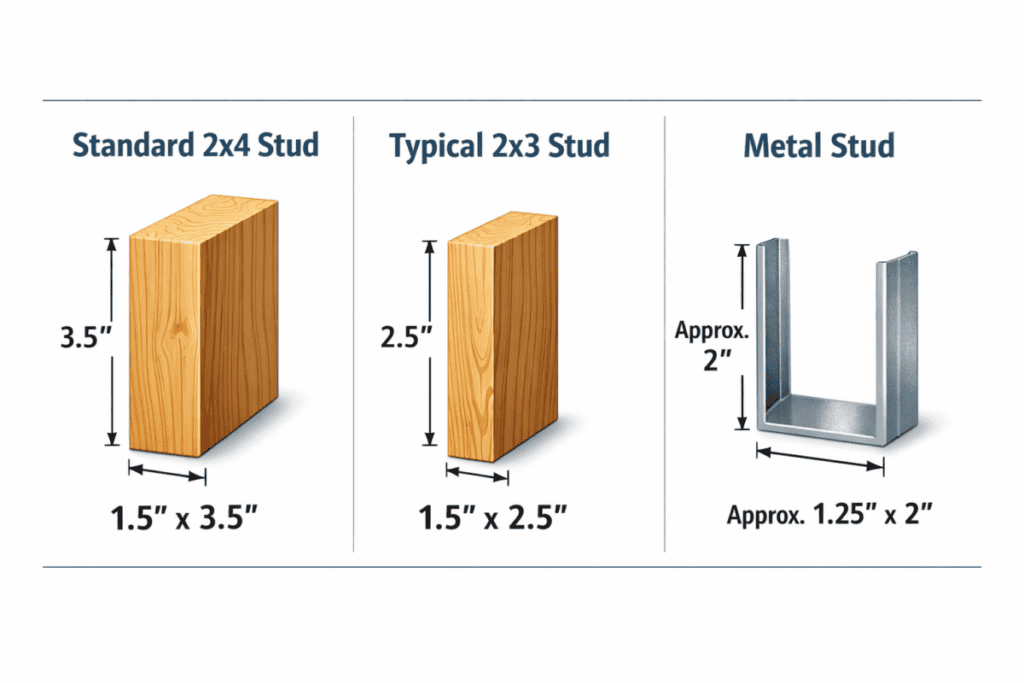 Mobile Home Stud Size Comparison