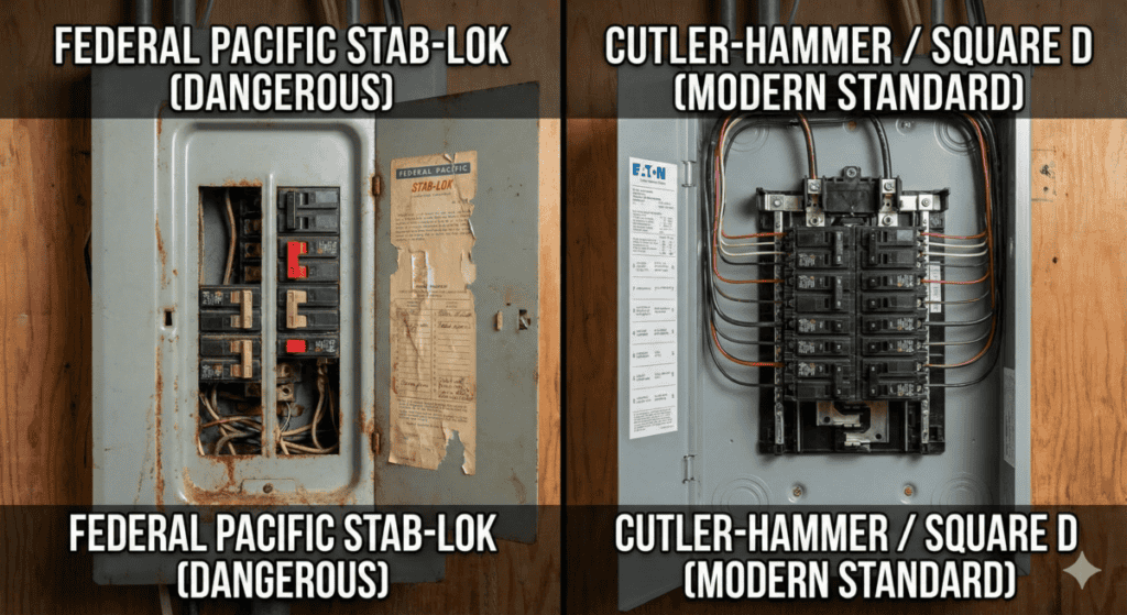 Dangerous vs Modern Mobile Home Electrical Panels
