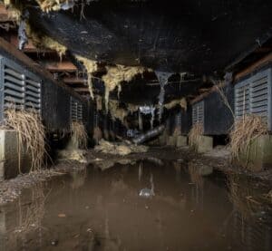Failing Mobile Home Underbelly