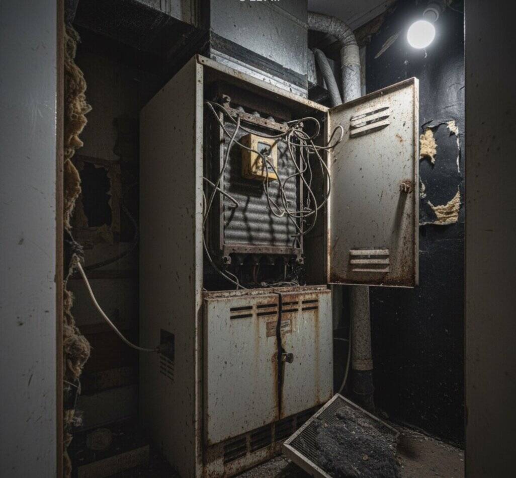 Mobile Home Furnace In Need Of Replacement