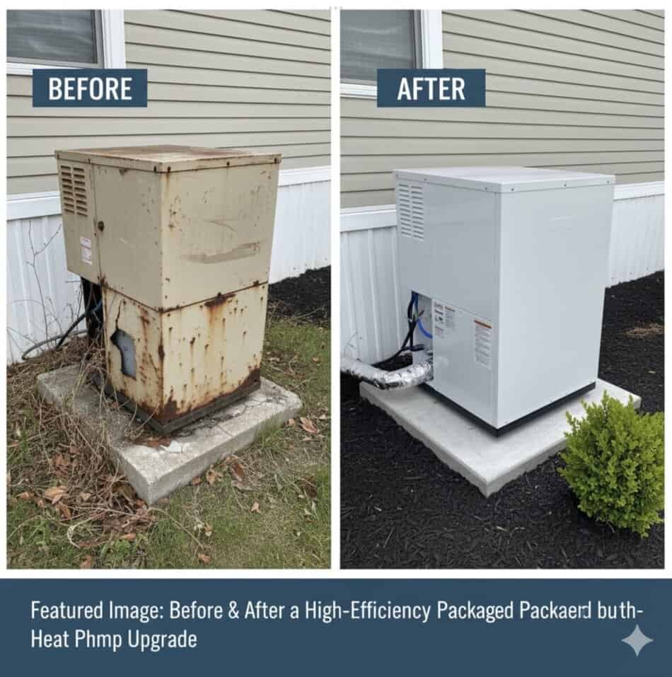 New Packaged Unit A/C Heat Pump System