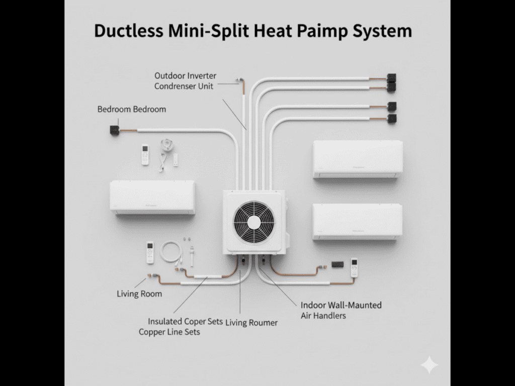 Mini Split A/C Heat Pump System