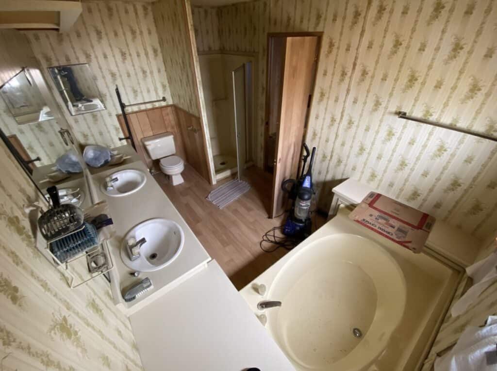 Bathroom prior to remodel