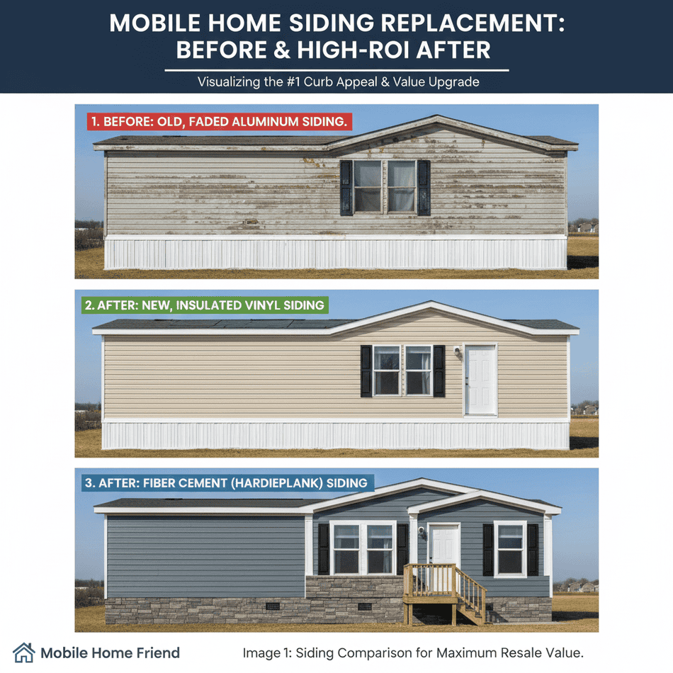 Mobile Home Siding Replacement