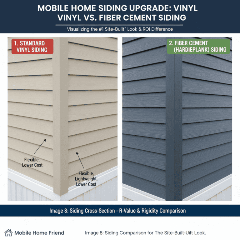 Curated visual reference: Mobile Home Siding Replacement Cost High Roi Vinyl Fiber Cement Photo Inspiration