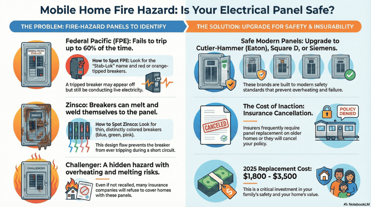 Mobile Home Electrical Panel