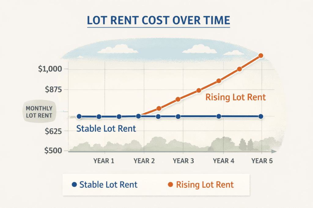 Lot Rent Cost Over Time