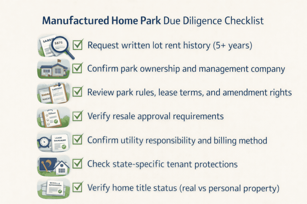 Mobile Home Park Due Diligence Checklist