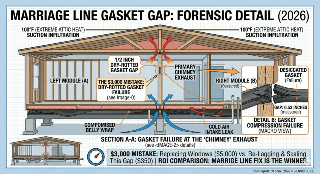 Marriage Line Gasket Gap