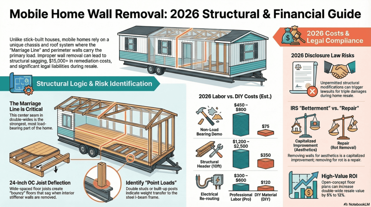 Mobile Home Wall Removal