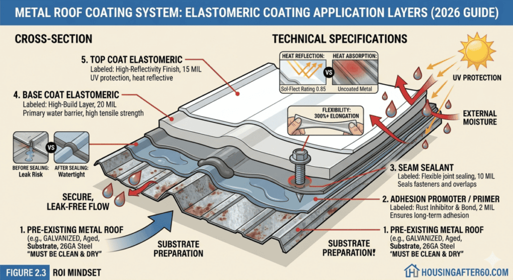 Roof Coating Layers