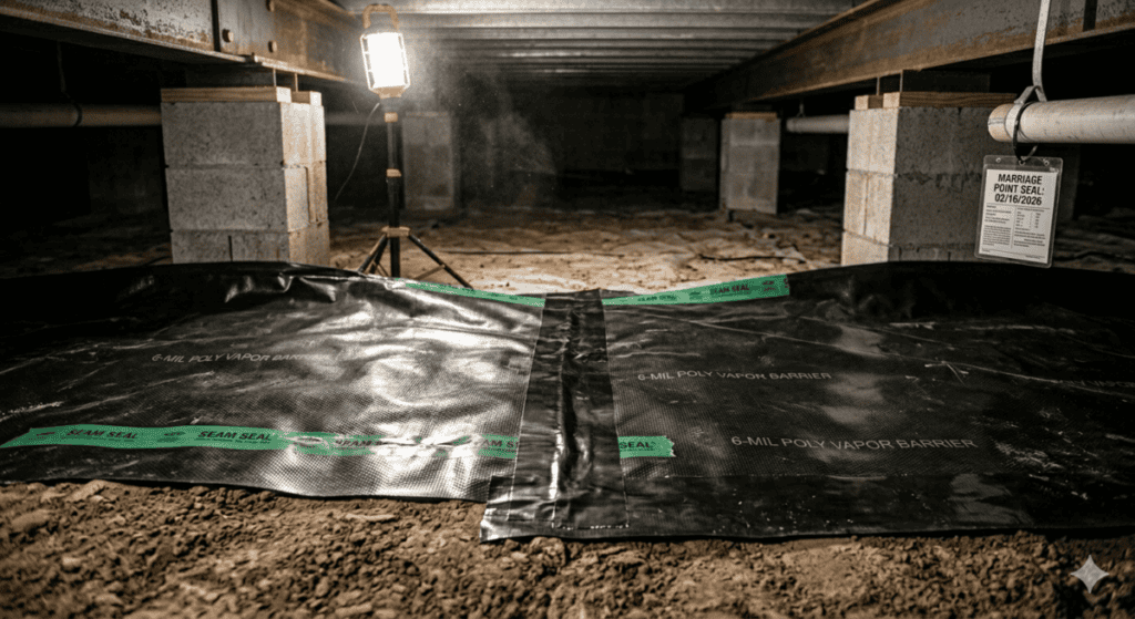 Vapor Barrier Overlap