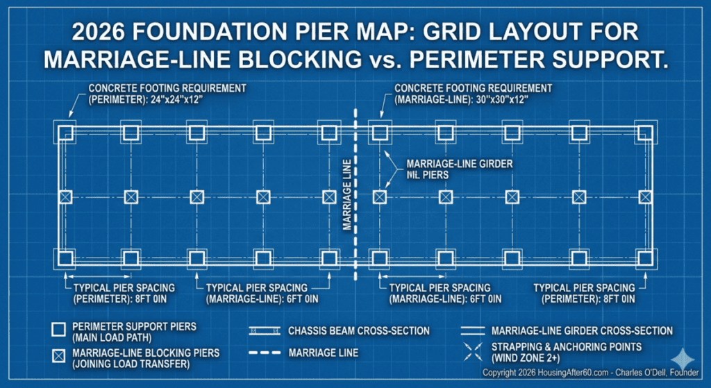 2026 Foundation Pier Map