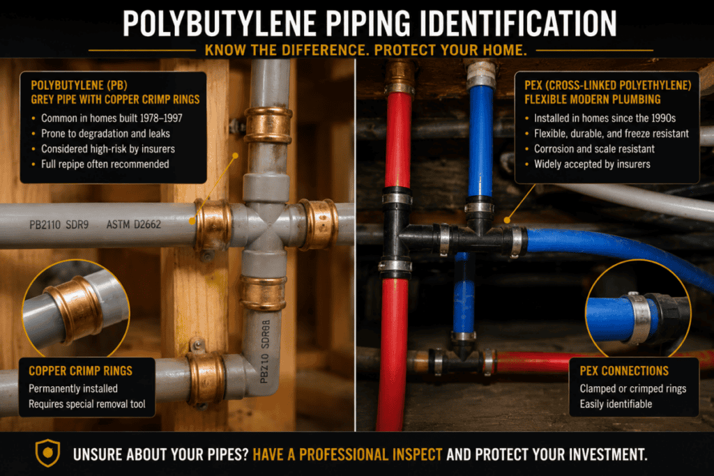Polybutylene Piping Identification