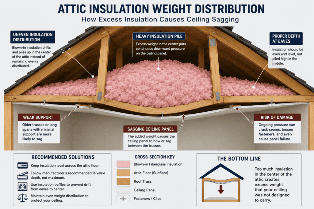 Attic Insulation Weight Distribution