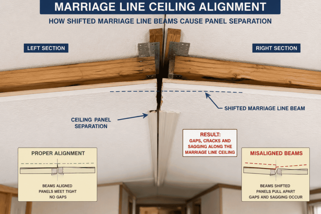 Marriage Line Ceiling Alignment.