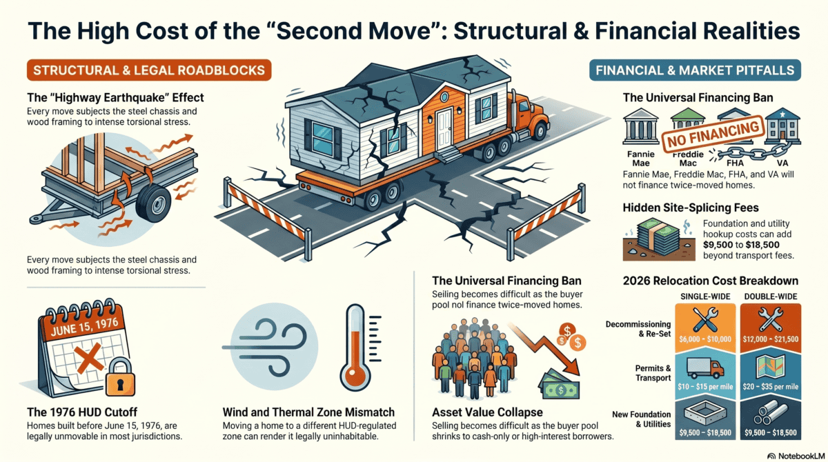 Mobile Home Move Twice