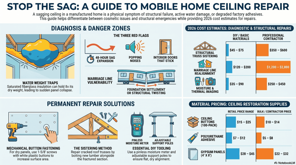 Mobile Home Ceiling Repair Guide