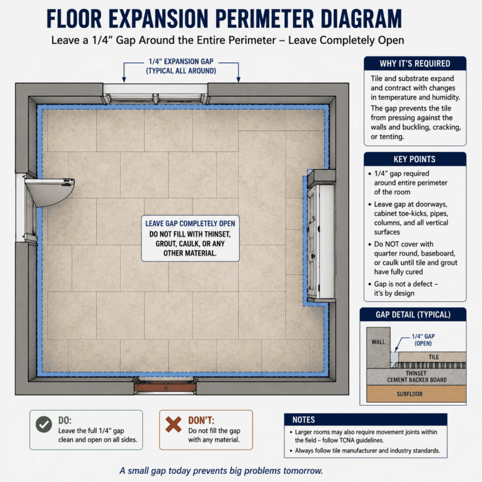 Floor Expansion Perimeter Diagram