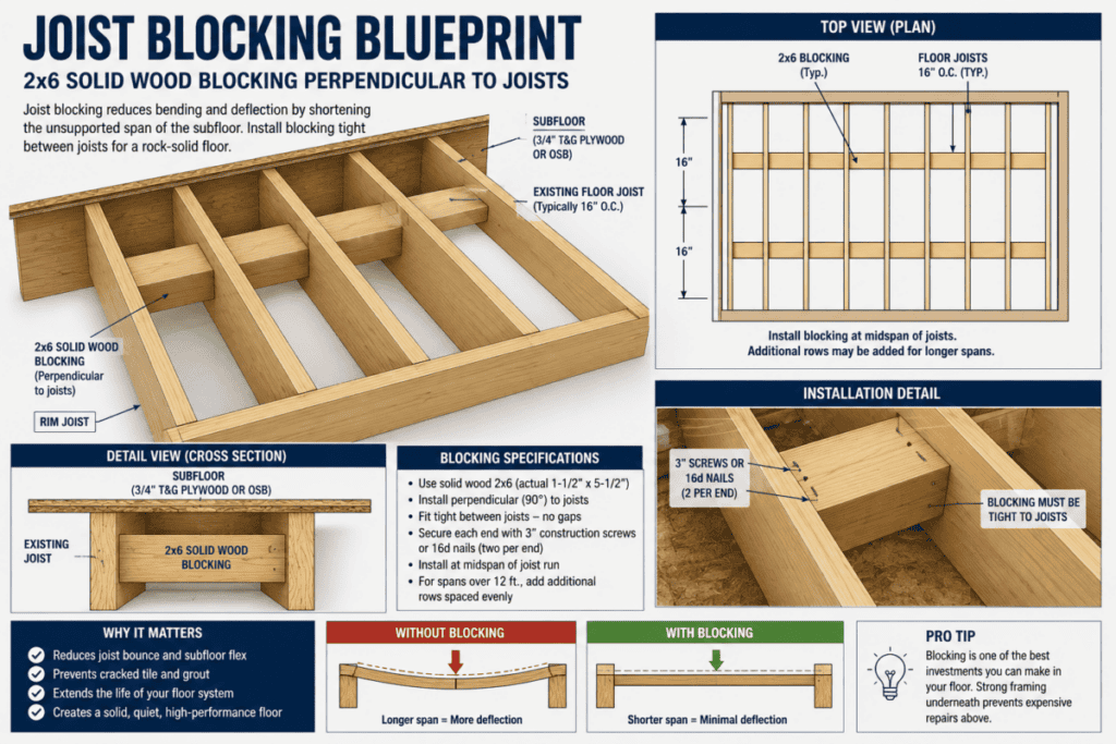 Joist Blocking Blueprint