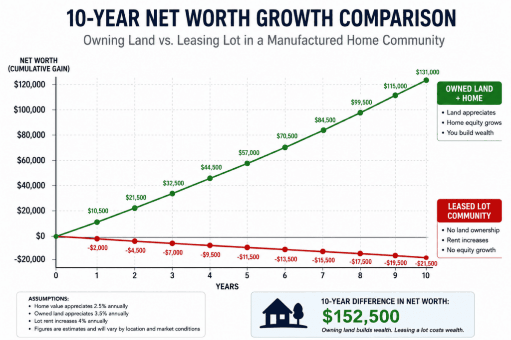 10-Year Net Worth Growth Line Graph