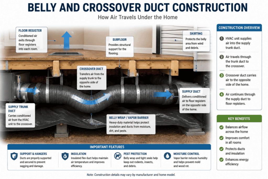 Belly and Crossover Duct Construction