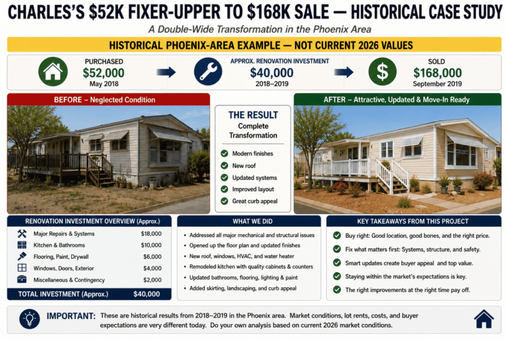 Charles's $52K Fixer-Upper to $168K Sale — Historical Case Study