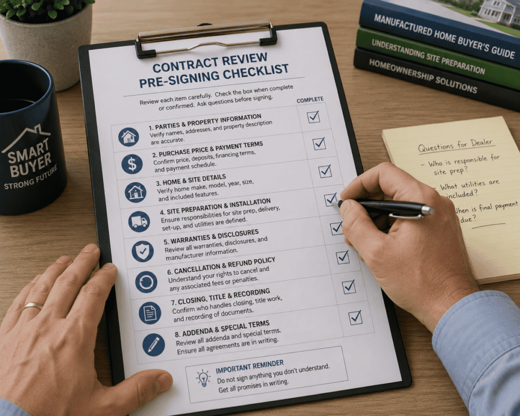 Contract Review with Pre-Signing Checklist