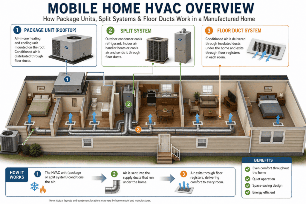Mobile Home HVAC Overview Diagram