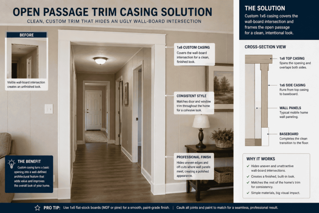 Open Passage Trim Casing Solution