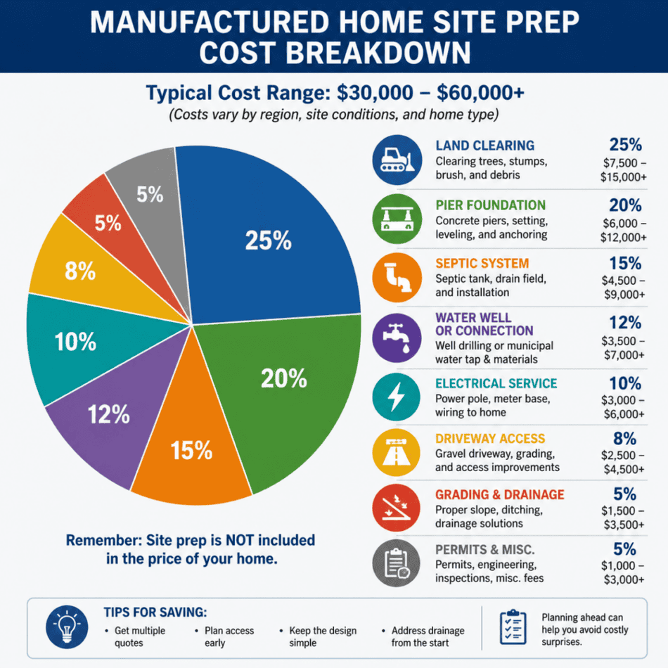 Site Prep Cost Breakdown Chart