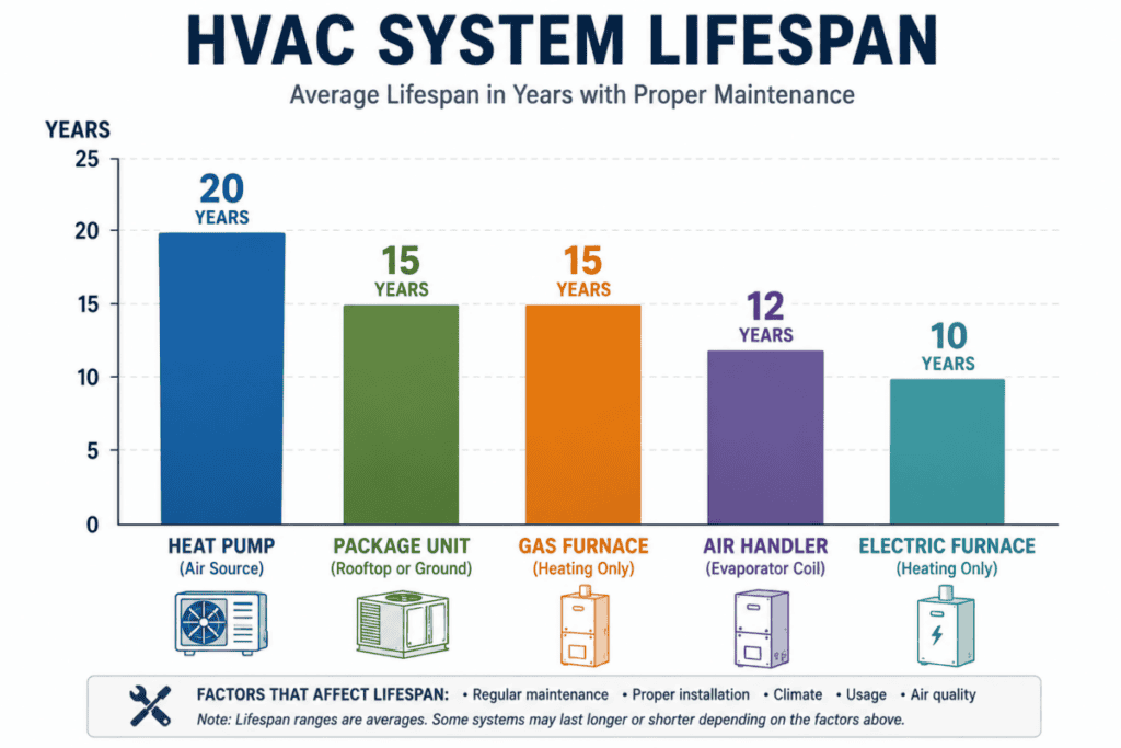 System Lifespan Bar Chart