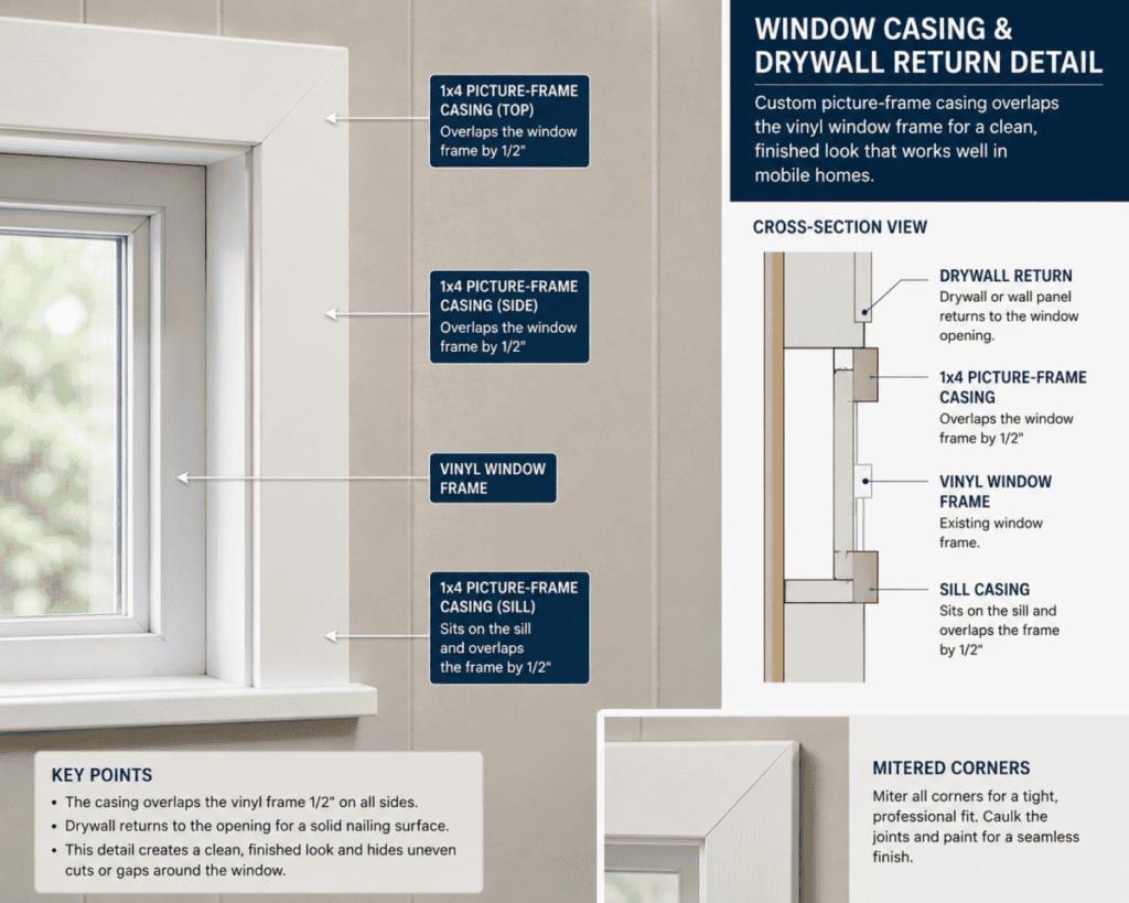 Window Casing & Drywall Return Detail