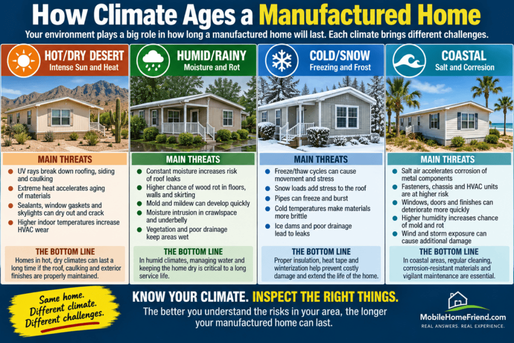 How Climate Ages a Manufactured Home