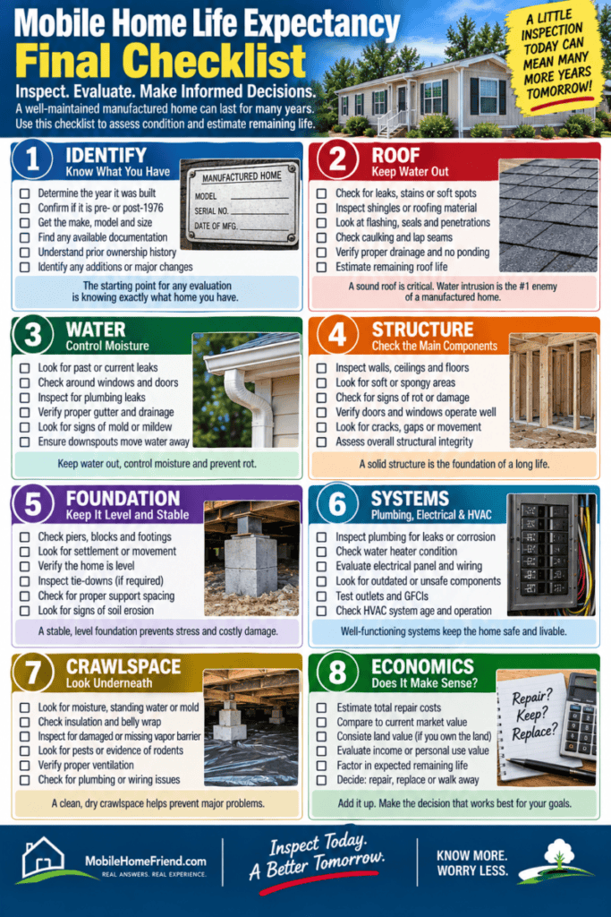 Mobile Home Life Expectancy — Final Checklist