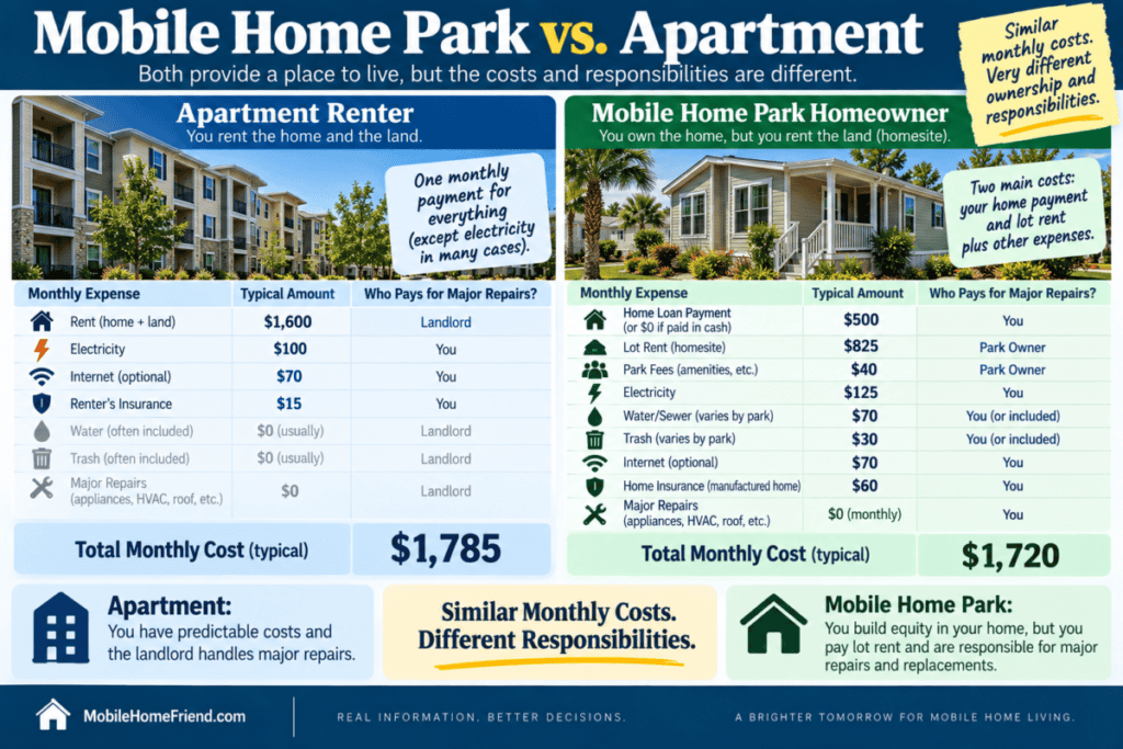 Mobile Home Park vs. Apartment