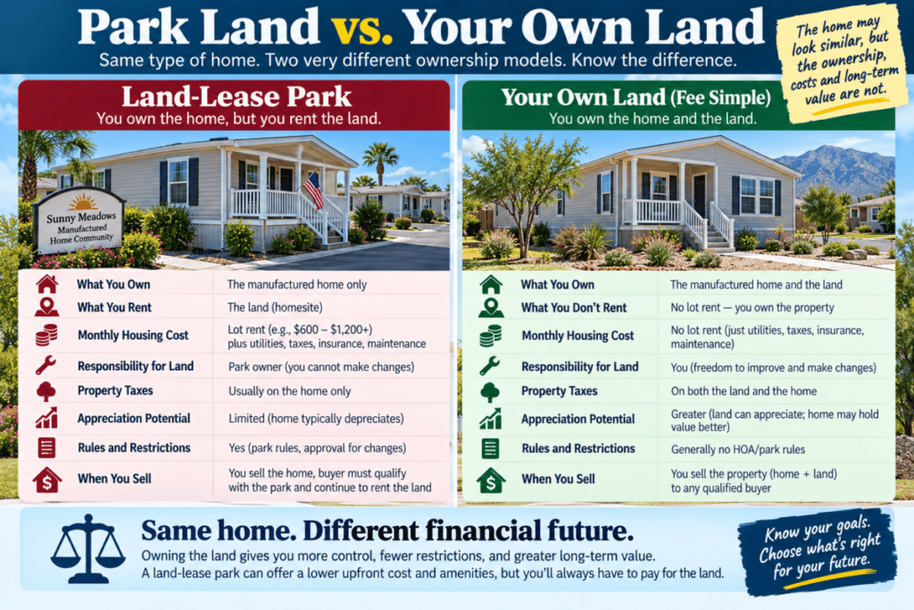 Park Land vs. Your Own Land