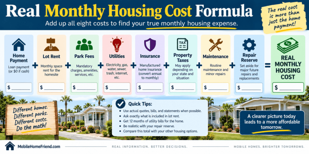 Real Monthly Housing Cost Formula